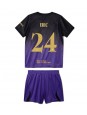 Otroški Nogometna dresi replika Barcelona Eric Garcia #24 Gostujoči 2026-27 Kratek rokav (+ hlače)